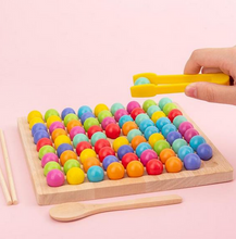 Load image into Gallery viewer, wooden board bead game lovealotter montessori educational board game candy crush game Kids' toy Learning tool Brain development Skill building Lovealotter Children's game Bead maze Montessori toy Fine motor skills Hand eye coordination Child development Playtime fun Cognitive development Kids educational games Early learning toy