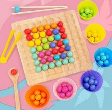 Load image into Gallery viewer, wooden board bead game lovealotter montessori educational board game candy crush game Kids' toy Learning tool Brain development Skill building Lovealotter Children's game Bead maze Montessori toy Fine motor skills Hand eye coordination Child development Playtime fun Cognitive development Kids educational games Early learning toy