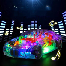 Load image into Gallery viewer, Concept Racing Car Toy | Transparent Car with LED Lights & Music