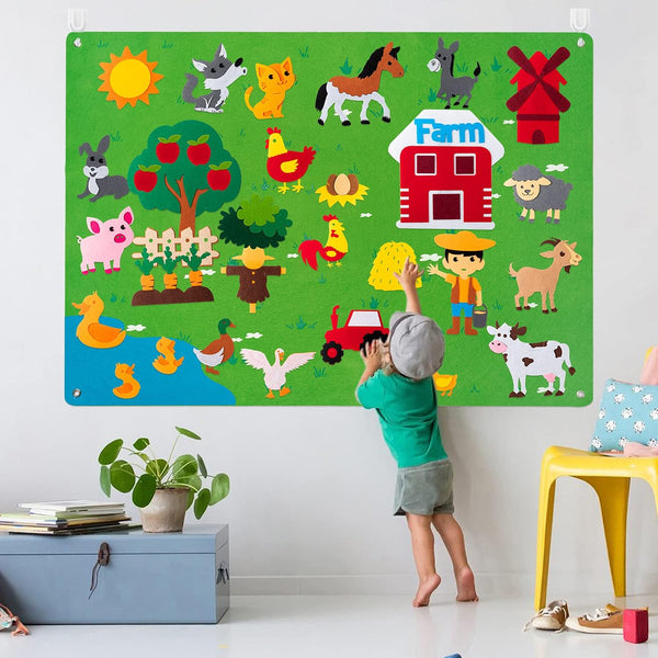 Montessori Learning Felt Board | Best Screen-Free Toy for Kids