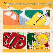 Charger l'image dans la galerie, Sensory Toddler Book™ – Feel &amp; Discover - Felt Book Animals