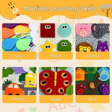 Charger l'image dans la galerie, Sensory Toddler Book™ – Feel &amp; Discover - Felt Book Animals