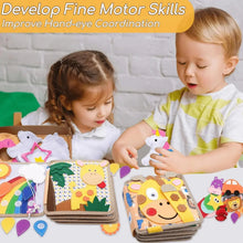 Charger l'image dans la galerie, Sensory Toddler Book™ – Feel &amp; Discover - Felt Book Animals