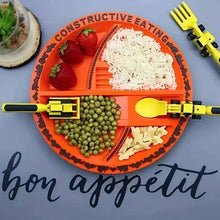Charger l'image dans la galerie, ExcavaBite Kids' Construction Plate and Utensil Set