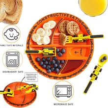 Charger l'image dans la galerie, ExcavaBite Kids' Construction Plate and Utensil Set