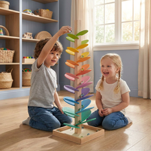 Charger l'image dans la galerie, Montessori Rainbow Marble Tower