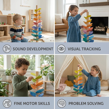 Charger l'image dans la galerie, Montessori Rainbow Marble Tower