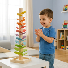 Charger l'image dans la galerie, Montessori Rainbow Marble Tower
