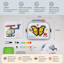 Charger l'image dans la galerie, Kids Montessori Mushroom Pegboard Mosaic Puzzle Set