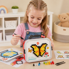 Charger l'image dans la galerie, Kids Montessori Mushroom Pegboard Mosaic Puzzle Set