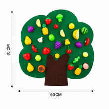 Charger l'image dans la galerie, Felt Fruit Tree Activity Board – Montessori Learning Toy