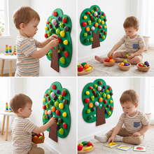 Charger l'image dans la galerie, Felt Fruit Tree Activity Board – Montessori Learning Toy