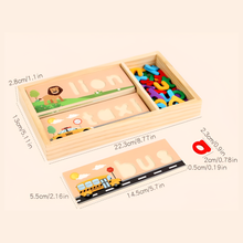 Charger l'image dans la galerie, Jouets d'apprentissage de l'orthographe en bois pour les 2 3 4 5 ans