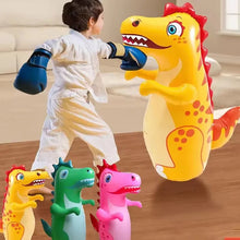 Charger l'image dans la galerie, Sac de frappe gonflable pour enfants – Design animal avec base lestée d'eau
