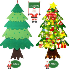 Charger l'image dans la galerie, My First Christmas Tree™ - Toddler Felt Christmas Tree with 32 Velcro Ornaments (3.2FT / 100cm)