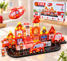 Charger l'image dans la galerie, BuildForce – The Construction + Police + Fire Magnetic Tiles