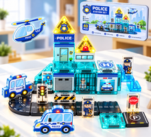 Charger l'image dans la galerie, BuildForce – The Construction + Police + Fire Magnetic Tiles