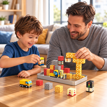 Load image into Gallery viewer, CubeForce™ - Magnetic Construction Site Set with Storage Box