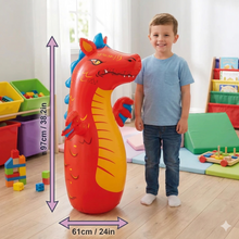 Charger l'image dans la galerie, Sac de frappe gonflable pour enfants – Design animal avec base lestée d'eau