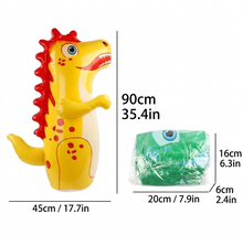 Charger l'image dans la galerie, Sac de frappe gonflable pour enfants – Design animal avec base lestée d'eau
