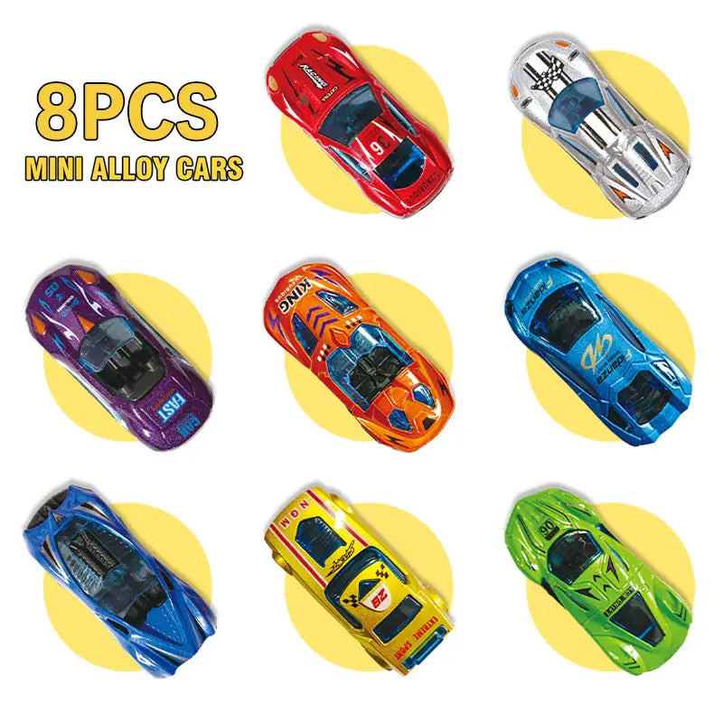 Pack of 08 Die-Cast Car Toys - FREE SHIPPING