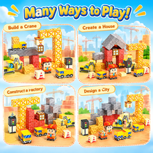 Load image into Gallery viewer, CubeForce™ - Magnetic Construction Site Set with Storage Box
