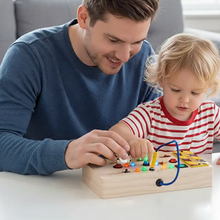 Load image into Gallery viewer, Montessori Wooden LED Busy Switch Board