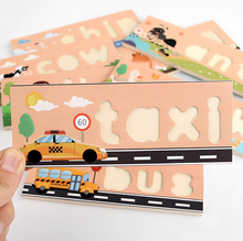 Charger l'image dans la galerie, Jouets d'apprentissage de l'orthographe en bois pour les 2 3 4 5 ans