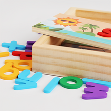 Charger l'image dans la galerie, Jouets d'apprentissage de l'orthographe en bois pour les 2 3 4 5 ans