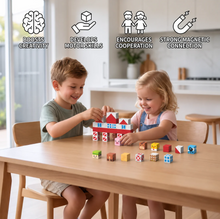 Load image into Gallery viewer, Farm Story Magnetic Building Blocks Travel Playset with Animals &amp; Barn