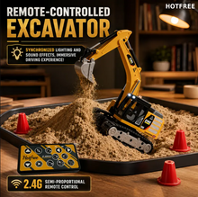 Charger l'image dans la galerie, PowerDig - Mini RC Construction Fleet [Excavator, Dump Truck &amp; Forklift] Toy with Light &amp; Sound