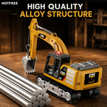Charger l'image dans la galerie, PowerDig - Mini RC Construction Fleet [Excavator, Dump Truck &amp; Forklift] Toy with Light &amp; Sound