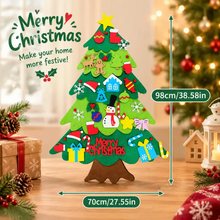 Charger l'image dans la galerie, My First Christmas Tree™ - Toddler Felt Christmas Tree with 32 Velcro Ornaments (3.2FT / 100cm)