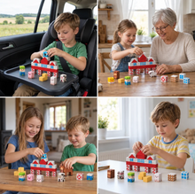Load image into Gallery viewer, Farm Story Magnetic Building Blocks Travel Playset with Animals &amp; Barn