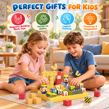 Load image into Gallery viewer, CubeForce™ - Magnetic Construction Site Set with Storage Box
