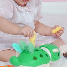 Load image into Gallery viewer, toddler girl play with dinosaur toy