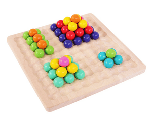 wooden board bead game lovealotter montessori educational board game candy crush game Kids' toy Learning tool Brain development Skill building Lovealotter Children's game Bead maze Montessori toy Fine motor skills Hand eye coordination Child development Playtime fun Cognitive development Kids educational games Early learning toy