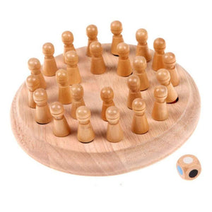Wooden Memory Chess Game