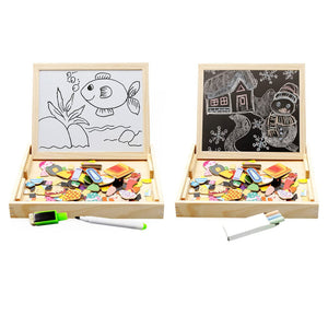 Educational Magnetic Box (with Whiteboard & Chalkboard)