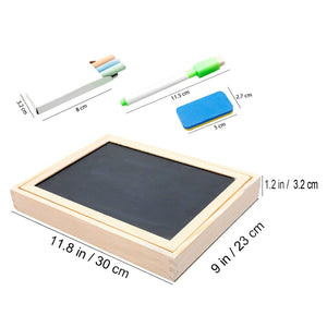 Educational Magnetic Box (with Whiteboard & Chalkboard)