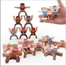 Load image into Gallery viewer, Acrobatic Hercules Wooden Stacking Toy Set