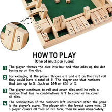 Load image into Gallery viewer, Shut The Box Board Game