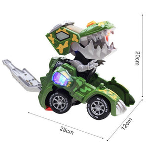 Transforming Dinosaur LED Camo Spray SUV Car