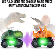 Load image into Gallery viewer, Roaring Dinosaur LED Car (2 PACK)