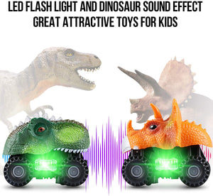 Roaring Dinosaur LED Car (2 PACK)