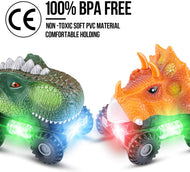 Roaring Dinosaur LED Car (2 PACK)