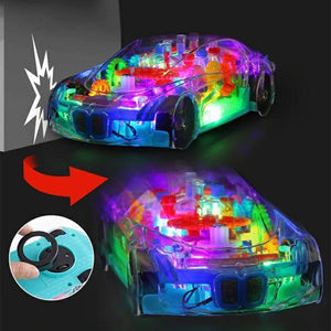 Concept Racing Car Toy | Transparent Car with LED Lights & Music