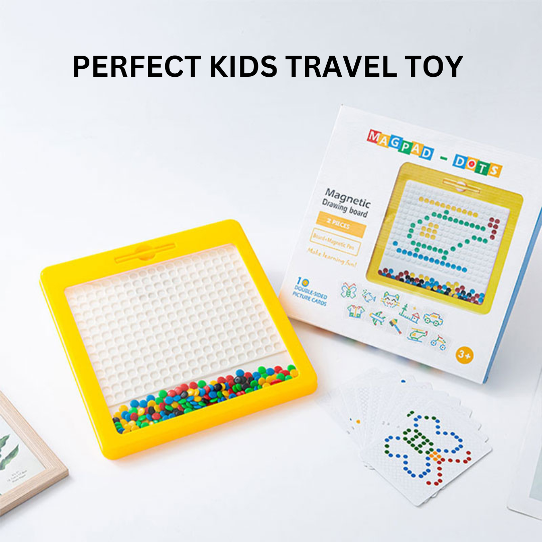 Kids Toys Magnetic Drawing Board: Magnetic Dots Board Travel Toys Games for  Kids Ages 3-5