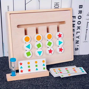 Educational Montessori Double Sided Matching Game Box