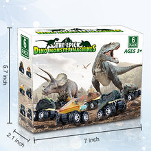 Load image into Gallery viewer, Mini Pull Back Dinosaur Cars (Pack of 6)
